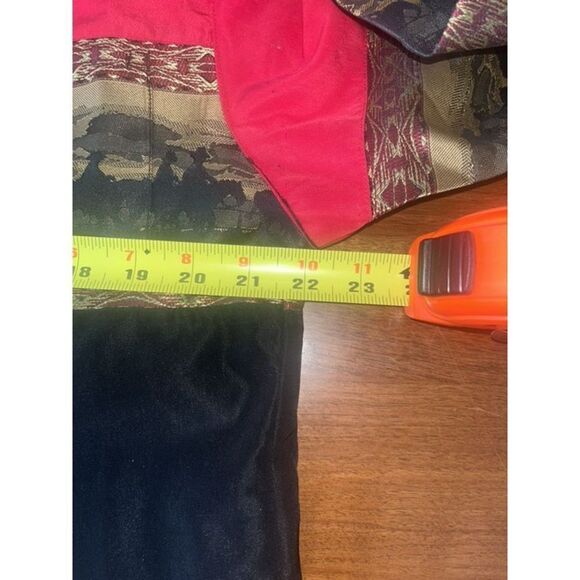 El Norteno Western Shirt Mens Small Red/Black Button Up Pearl Snap Cowboy Horse - Picture 3 of 5